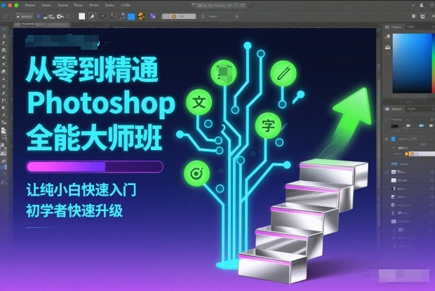 从零到精通Photoshop全能大师班,让纯小白快速入门,初学者快速升级-智云网