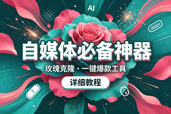 (19715期)玫瑰克隆,一键爆款ai工具,自媒体的必备神器,50多个功能,详细的教程-智云网