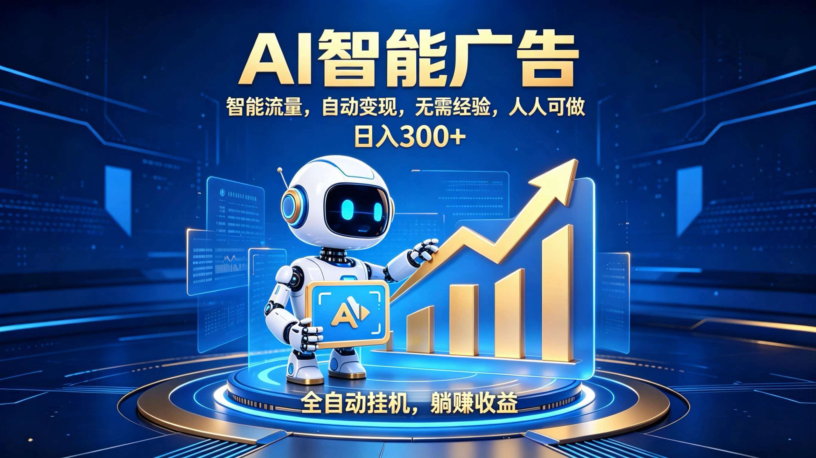 轻资产新赛道,全自动AI广告,打造持续收益-智云网