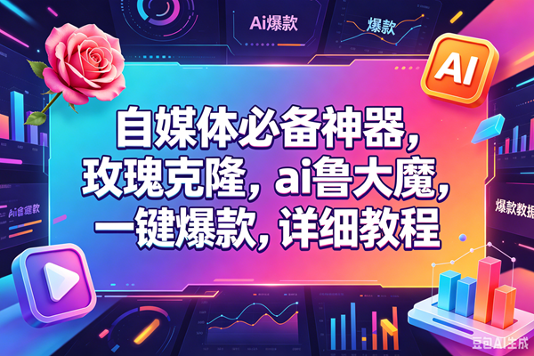 (18531期)玫瑰克隆,一键ai神器,爆款工具,自媒体必备,60多个功能的详细教程 (18531期)玫瑰克隆,一键ai神器,爆款工具,自媒体必备,60多个功能的详细教程