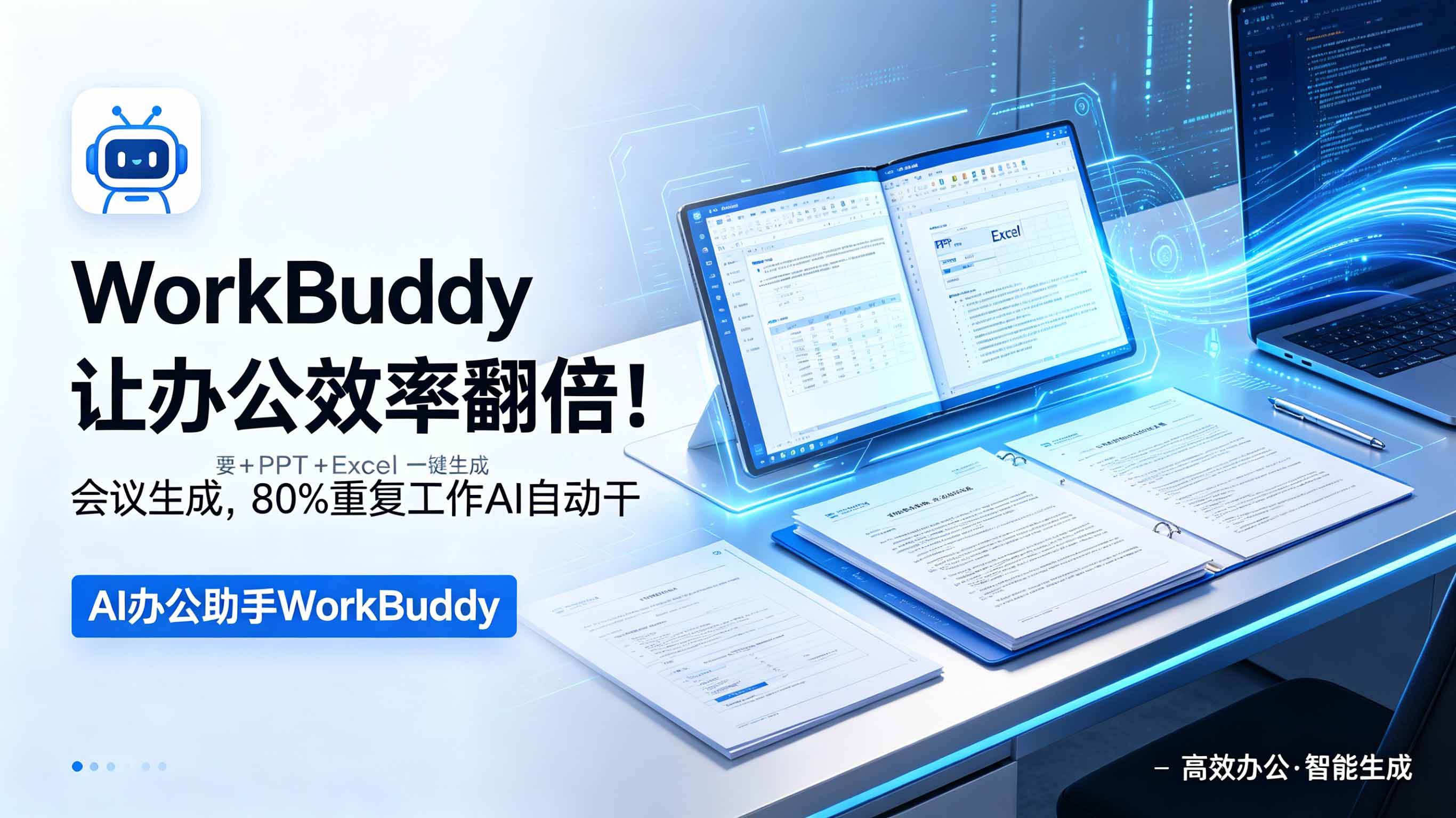 WorkBuddy让办公效率翻倍!会议纪要+PPT+Excel一键生成,80%重复工作AI自动干-智云网