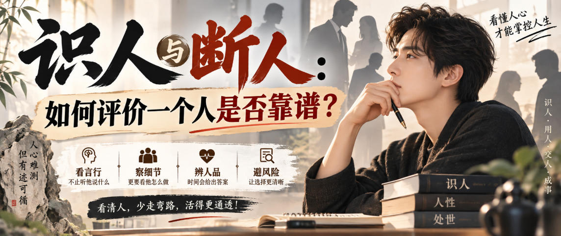 付费文章：识人与断人：如何评价一个人是否靠谱？-智云网