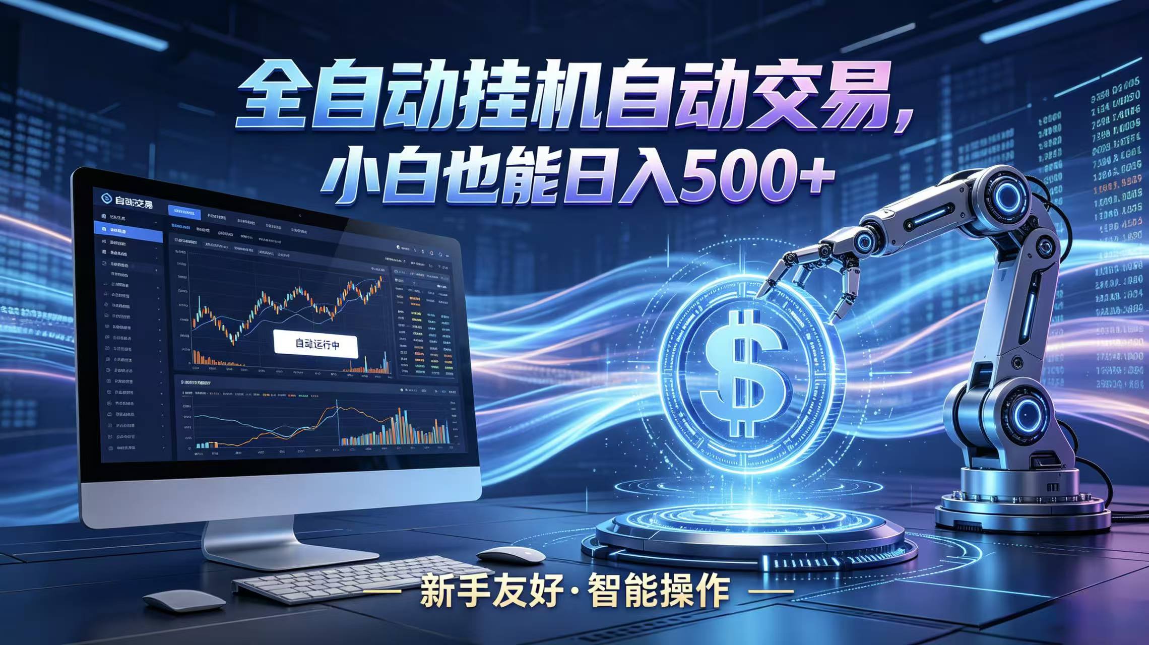 全新智能化交易助手,傻瓜式操作,小白也能快速上手,轻松实现日入500+ 全新智能化交易助手,傻瓜式操作,小白也能快速上手,轻松实现日入500+