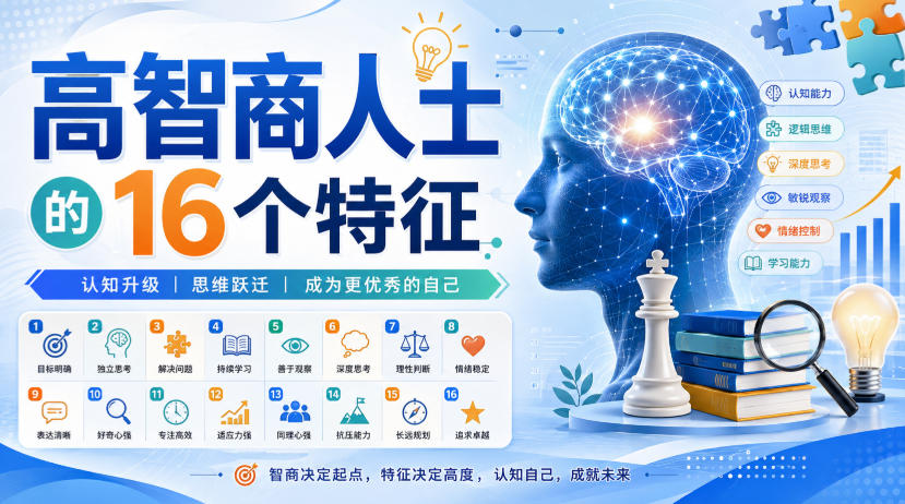 付费文章:高智商人士的16个特征-智云网