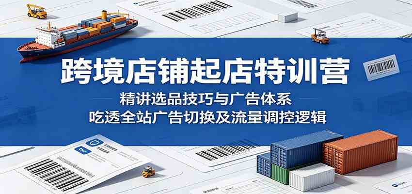 跨境店铺起店特训营:精讲选品技巧与广告体系,吃透全站广告切换及流量调控逻辑-智云网